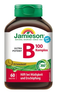 Jamieson B Complex Ultra-Potent 100 mg Zeitverzögert 60 Tbl.