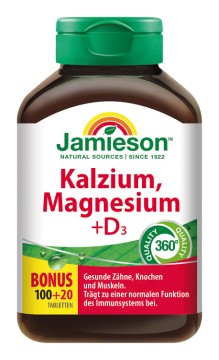 Jamieson Kalzium, Magnesium & Vitamin D3 120 Tbl.