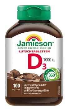 Jamieson Vitamin D3 1000 IU Schokolade 100 Tbl.